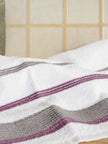 Σετ Πετσέτες Μπάνιου 3τμχ. Homelovers Organic 30X30+50X80+70X130 / White Purple